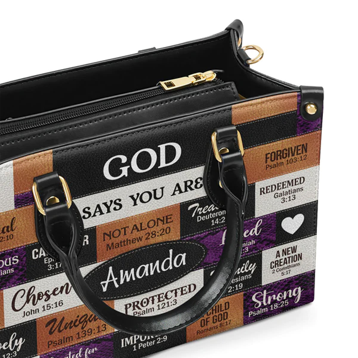 Christianartbag Handbags, God Says You Are Leather Bags, Personalized Bags, Gifts for Women, Christmas Gift, CABLTB04300723. - Christian Art Bag