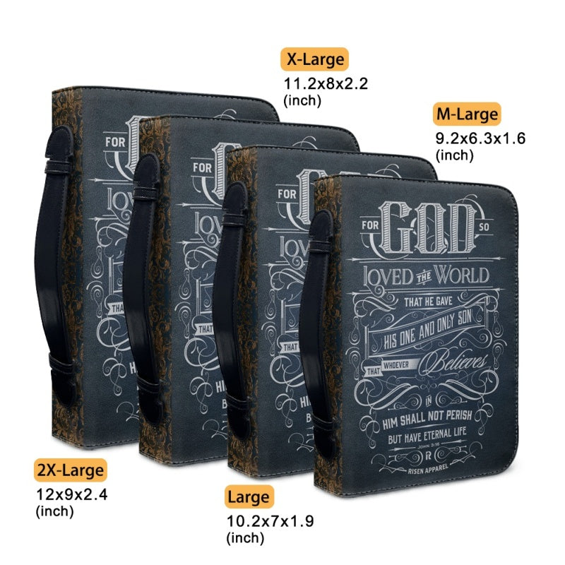 CHRISTIANARTBAG Bible Covers - For God So Loved The World Bible-Cover - CABBBCV06080524.