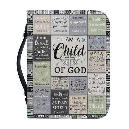 CHRISTIANARTBAG Bible Cover - I Am Child Of GOD - Personalized Bible Cover, CABBBCV07120824.