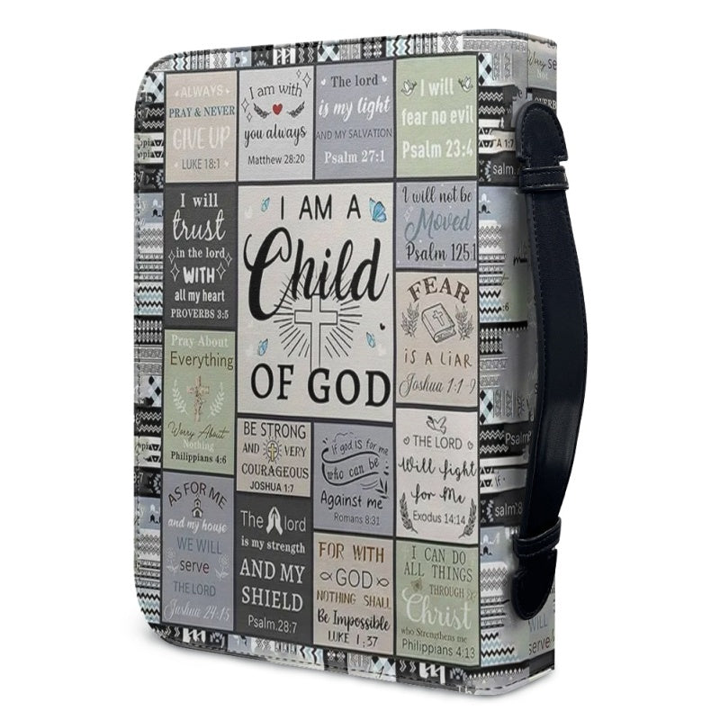 CHRISTIANARTBAG Bible Cover - I Am Child Of GOD - Personalized Bible Cover, CABBBCV07120824.