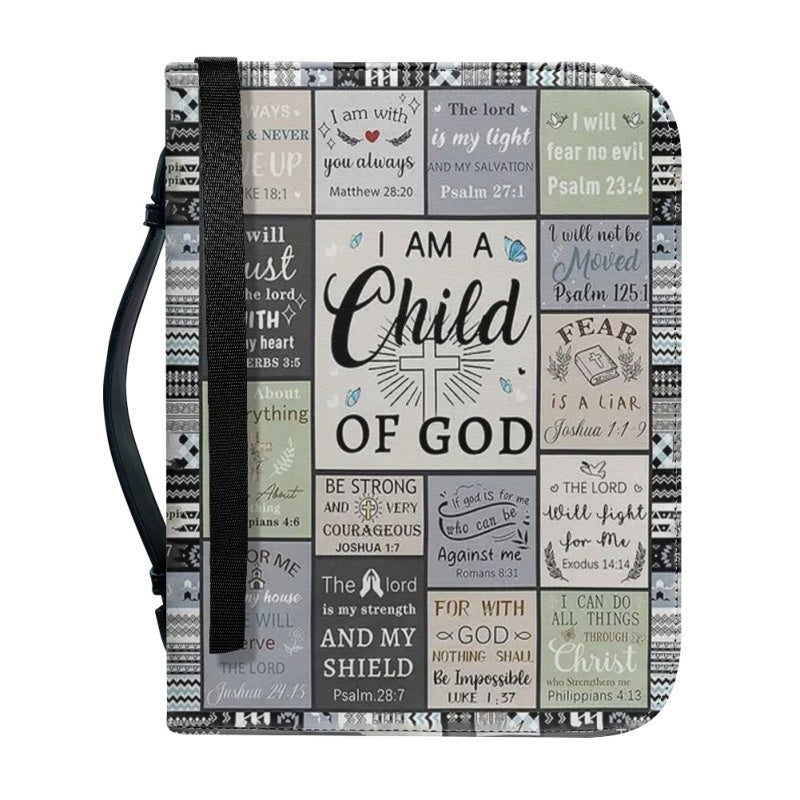 CHRISTIANARTBAG Bible Cover - I Am Child Of GOD - Personalized Bible Cover, CABBBCV07120824.