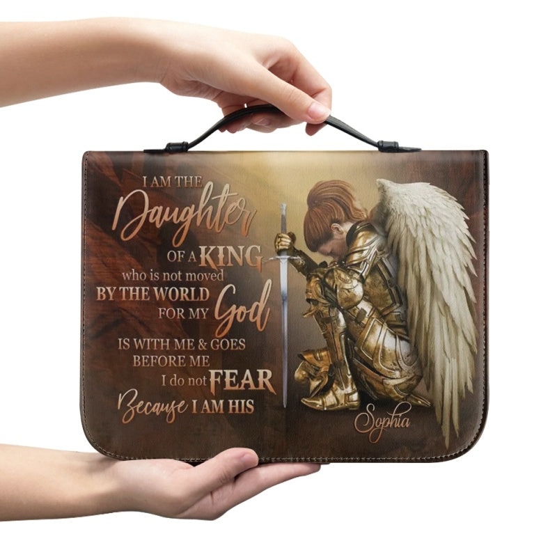 CHRISTIANARTBAG Bible Cover - Customized Warrior of Faith Bible Cover - Daughter Of The King - CABBBCV01170324.