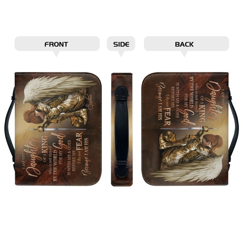 CHRISTIANARTBAG Bible Cover - Customized Warrior of Faith Bible Cover - Daughter Of The King - CABBBCV01170324.