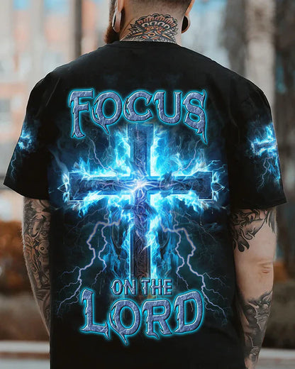Christianartbag 3D T-Shirt For Men, Focus On The Lord Men's All Over Print Shirt, Christian T-Shirt, Christian 3D T-Shirt, Unisex T-Shirt. - Christian Art Bag