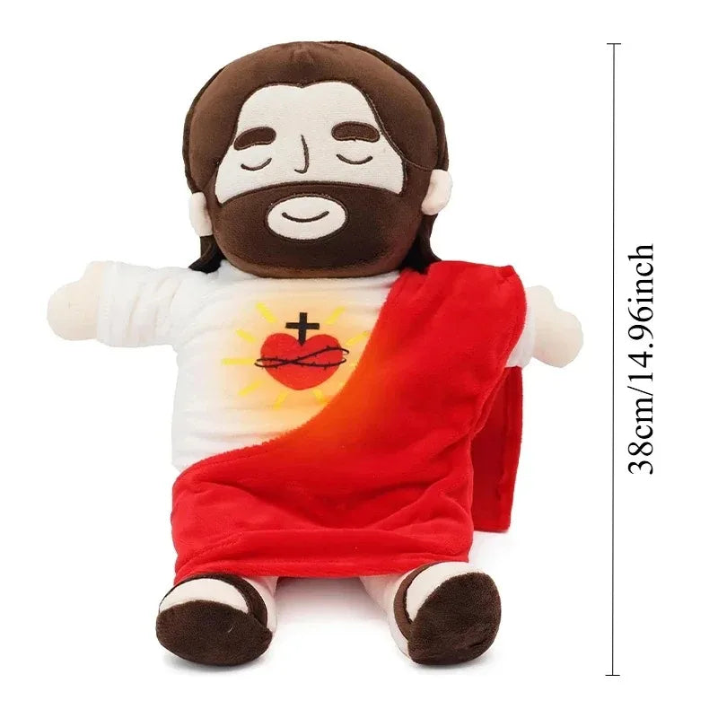 CHRISTIANARTBAG GIFTS - 40CM Breathing Jesus Soothe Plush Toy – Comforting & Calming for Kids | Easter & Christmas Gift