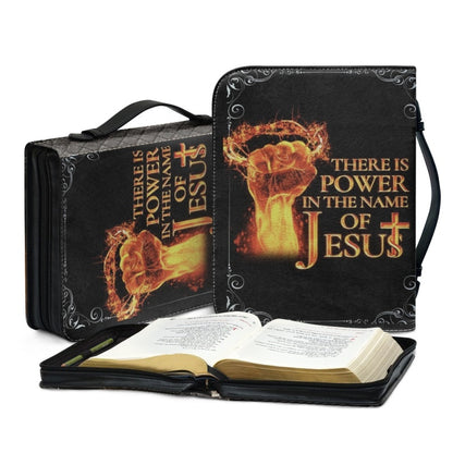 Christianartbag Bible Cover, There Is Power In The Name Of Jesus Bible Cover, Personalized Bible Cover, Lion Bible Cover, Christian Gifts, CAB181223. - Christian Art Bag