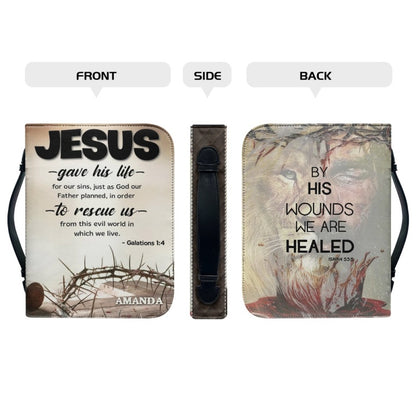 CHRISTIANARTBAG - Personalized Bible Covers - Custom Name Bible Cover - CABBBCV03240424.