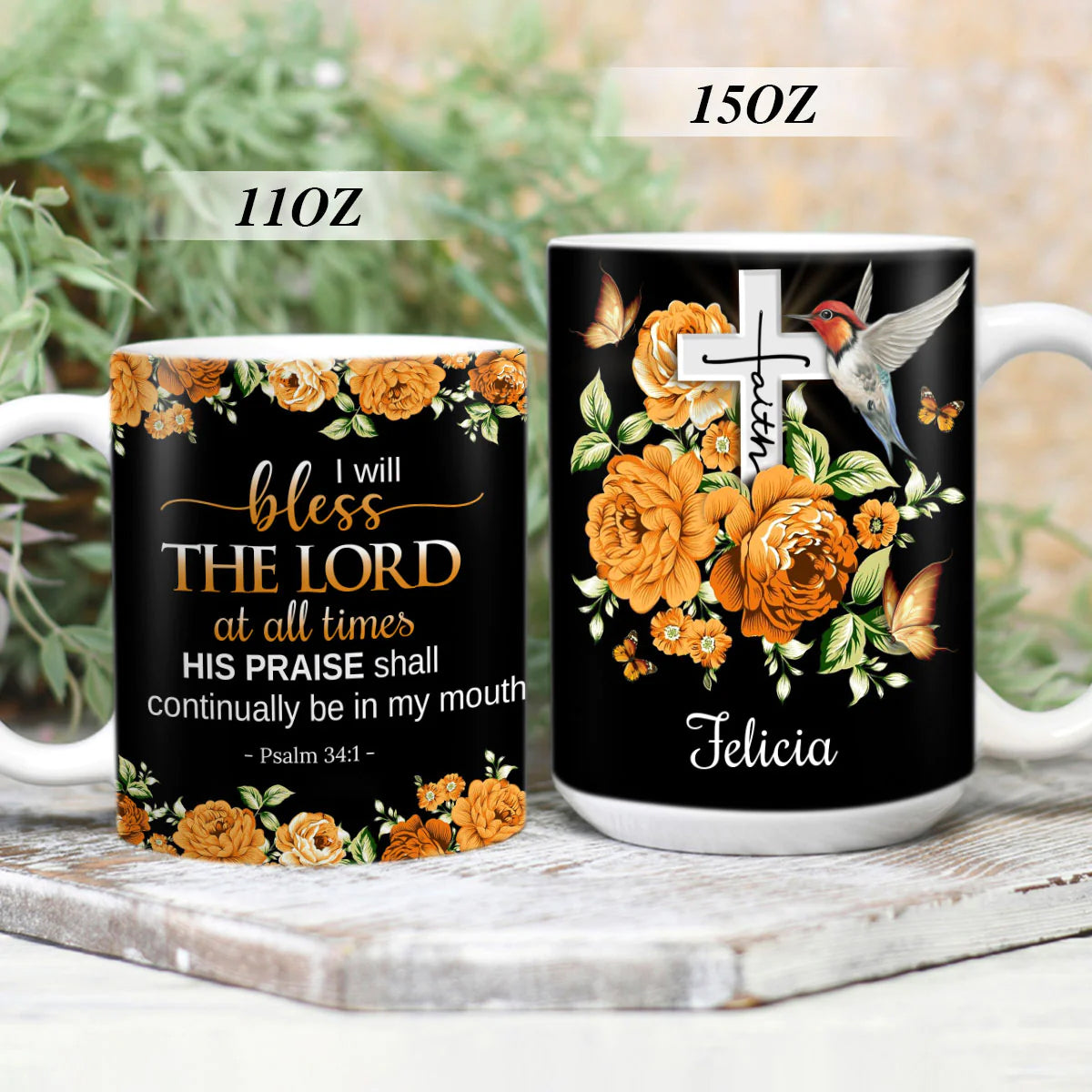 Christianartbag Drinkware, I Will Bless The Lord, Personalized Mug, Tumbler, Personalized Gift. - Christian Art Bag