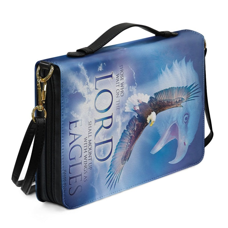 CHRISTIANARTBAG Bible Covers - Those Who Wait On The Lord Isaiah 40:31, Eagles Bible Cover - CABBBCV02060624