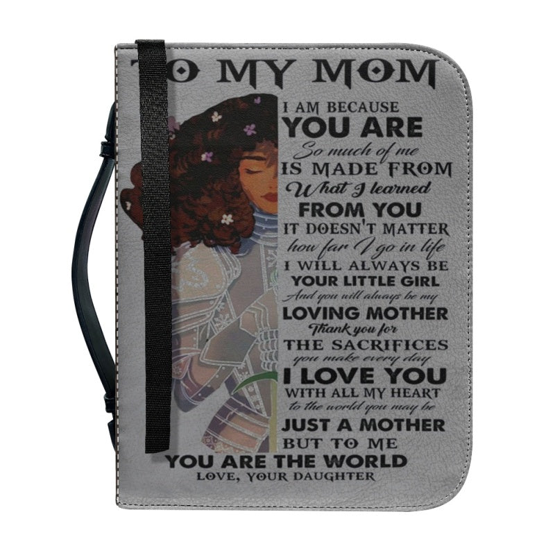 Christianartbag Bible Cover, To My Mom I Love You Warrior Bible Cover, Personalized Bible Cover, Mom Bible Cover, Mother Days Gifts, CAB05201223. - Christian Art Bag