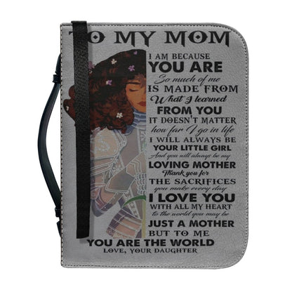 Christianartbag Bible Cover, To My Mom I Love You Warrior Bible Cover, Personalized Bible Cover, Mom Bible Cover, Mother Days Gifts, CAB05201223. - Christian Art Bag