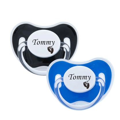 Personalized Pacifier & Clip Set – Custom Name Baby Gift | BPA-Free | 11 Colors