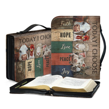 Christianartbag Bible Cover, Personalized Animal-Themed Bible Cover with Encouraging Words - Custom Name Option, CAB06270224.