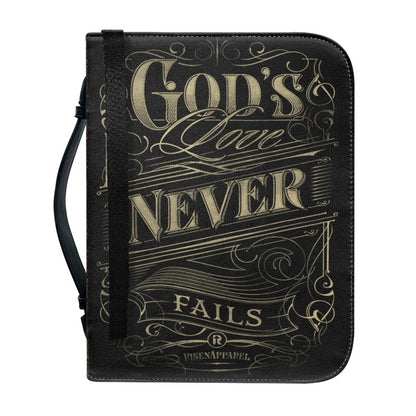 CHRISTIANARTBAG Bible Covers - God's Love Never Fails Bible-Cover - CABBBCV03080524.