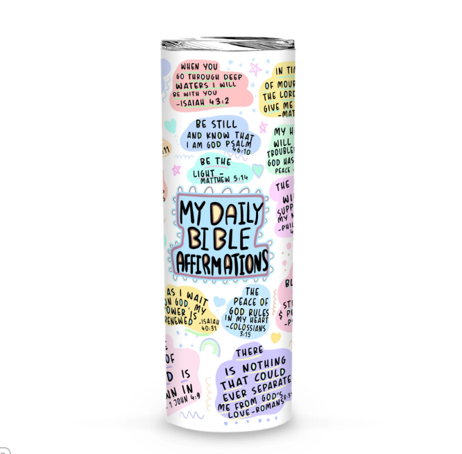 Christianartbag Drinkware, Daily Bible Verse Tumbler, Positive Mindset Tumbler, Personalized Mug, Tumbler, Christmas Gift, CABTL01100823 - Christian Art Bag