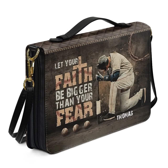 Christianartbag Bible Cover, Home Run Faith Bible Cover with Inspirational Sports Theme, CAB02301123.
