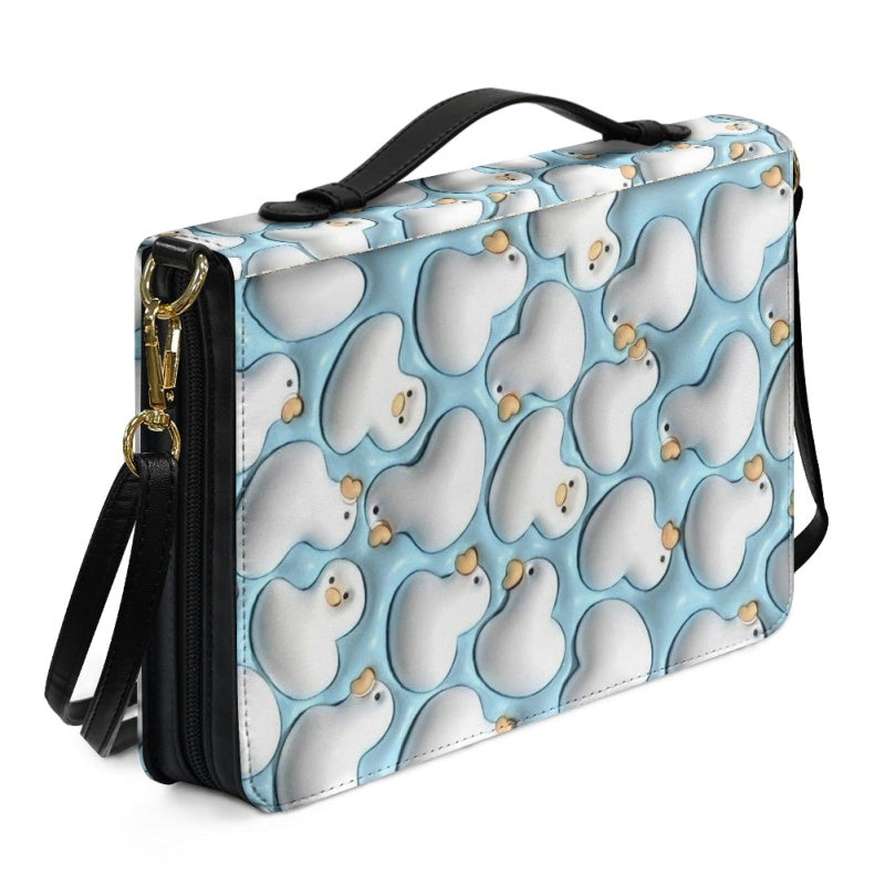 CHRISTIANARTBAG Bible Covers - Cute 3D Blue Duck Bible Cover - CABBBCV04080624