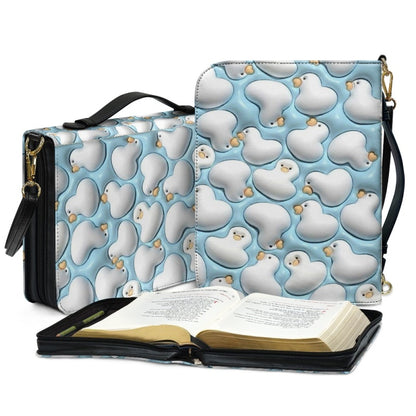 CHRISTIANARTBAG Bible Covers - Cute 3D Blue Duck Bible Cover - CABBBCV04080624