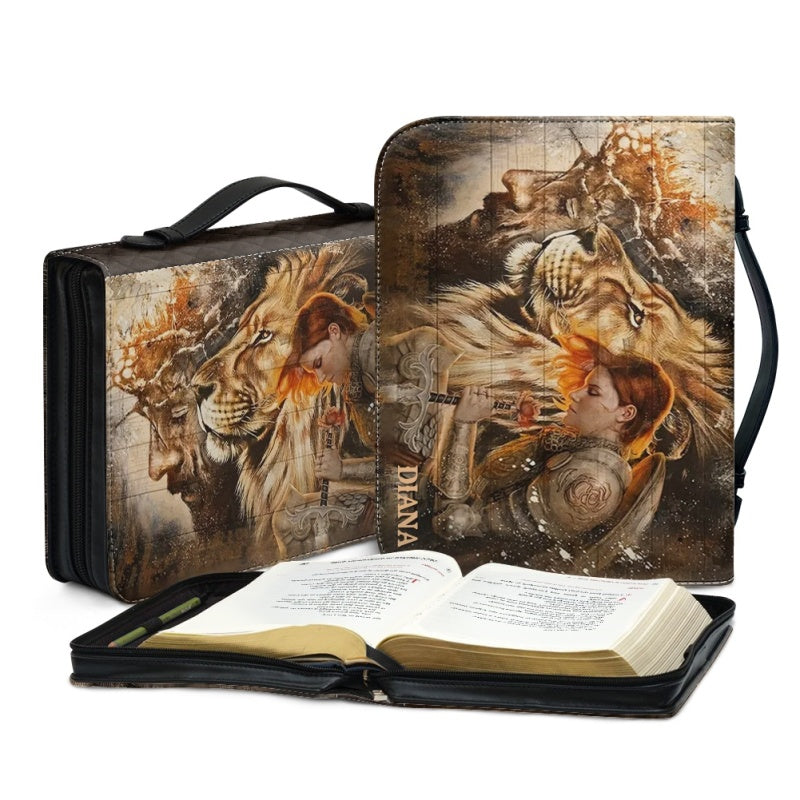 Christianartbag Bible Cover, 7 Promises Of Jesus Bible Cover, Personalized Bible Cover, Warrior Bible Cover, Christian Gifts, CAB01200124. - Christian Art Bag