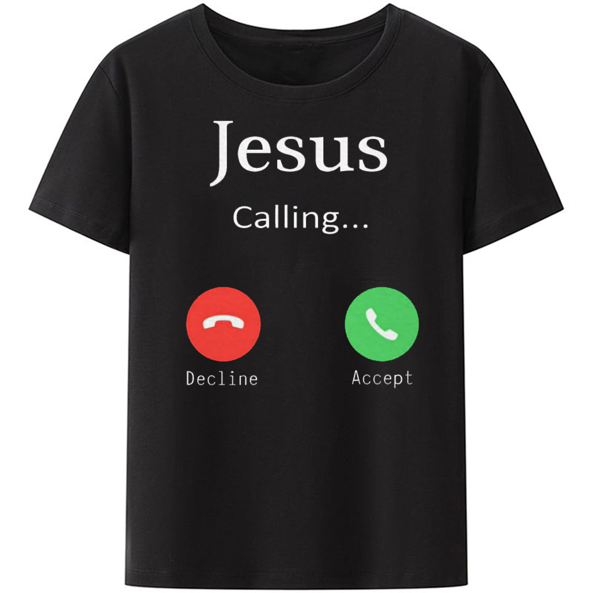 Christianartbag Funny T-Shirt, Jesus Is Calling, Christian humor, Funny religious shirts, Unisex T-shirt. - Christian Art Bag