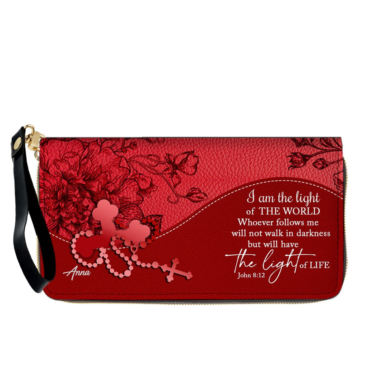 CHRISTIANARTBAG Personalized Leather Handbag - Custom Name & Bible Verse Christian Purse CAB01100126