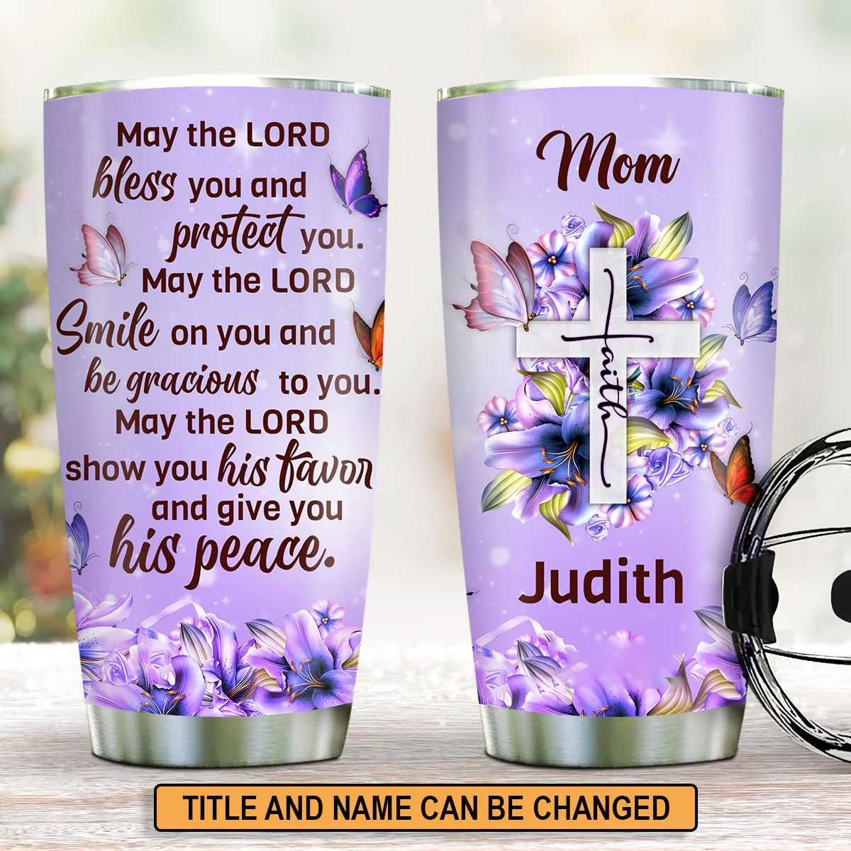 Christianartbag Drinkware, May The Lord Bless You, Personalized Mug, Tumbler, Personalized Gift for Mom - Christian Art Bag