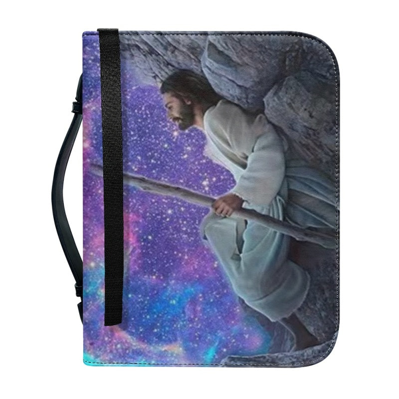 Christianartbag Bible Cover, God Reclines Amidst The Galaxies Bible Cover, Personalized Bible Cover, Galaxies Bible Cover, Christian Gifts, CAB01120124. - Christian Art Bag