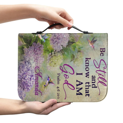 CHRISTIANARTBAG Bible Covers - Be Still And Know That I Am GOD Psalm 46 10 - CABBBCV01280424.