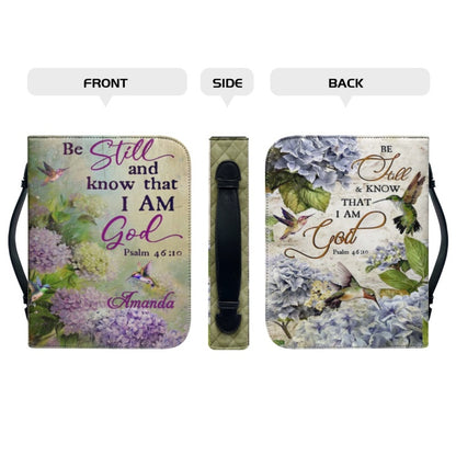 CHRISTIANARTBAG Bible Covers - Be Still And Know That I Am GOD Psalm 46 10 - CABBBCV01280424.