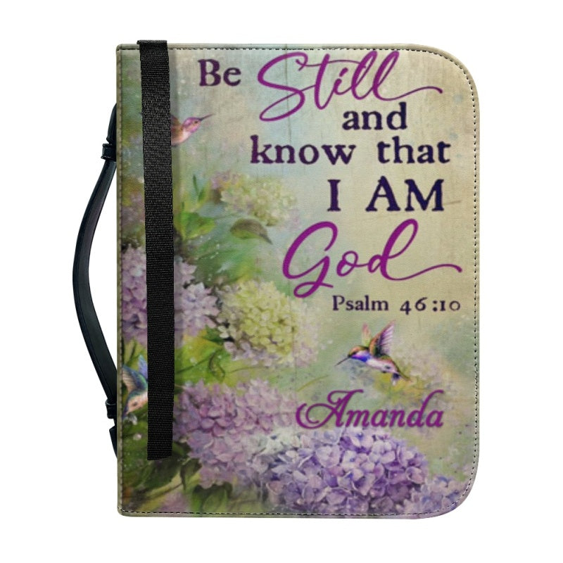 CHRISTIANARTBAG Bible Covers - Be Still And Know That I Am GOD Psalm 46 10 - CABBBCV01280424.