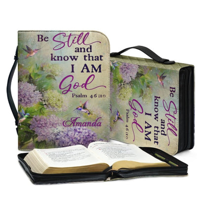 CHRISTIANARTBAG Bible Covers - Be Still And Know That I Am GOD Psalm 46 10 - CABBBCV01280424.