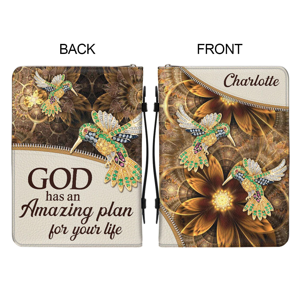 Christianart Bible Cover, GOD Has An Amazing Plan For Your Life, Personalized Gifts for Pastor, Gifts For Women, Gifts For Men. - Christian Art Bag