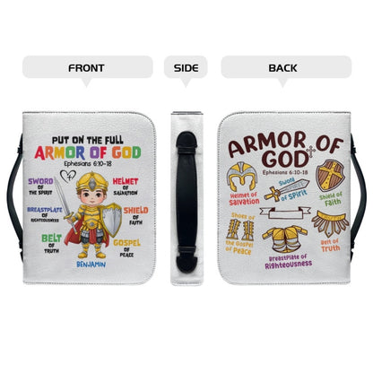 Christianartbag Bible Cover, Put On The Full Armor Of GOD Bible Cover, Personalized Bible Cover, Armor Of God Bible Cover, Bible Cover For Kids, Christian Gifts, CAB08281123. - Christian Art Bag