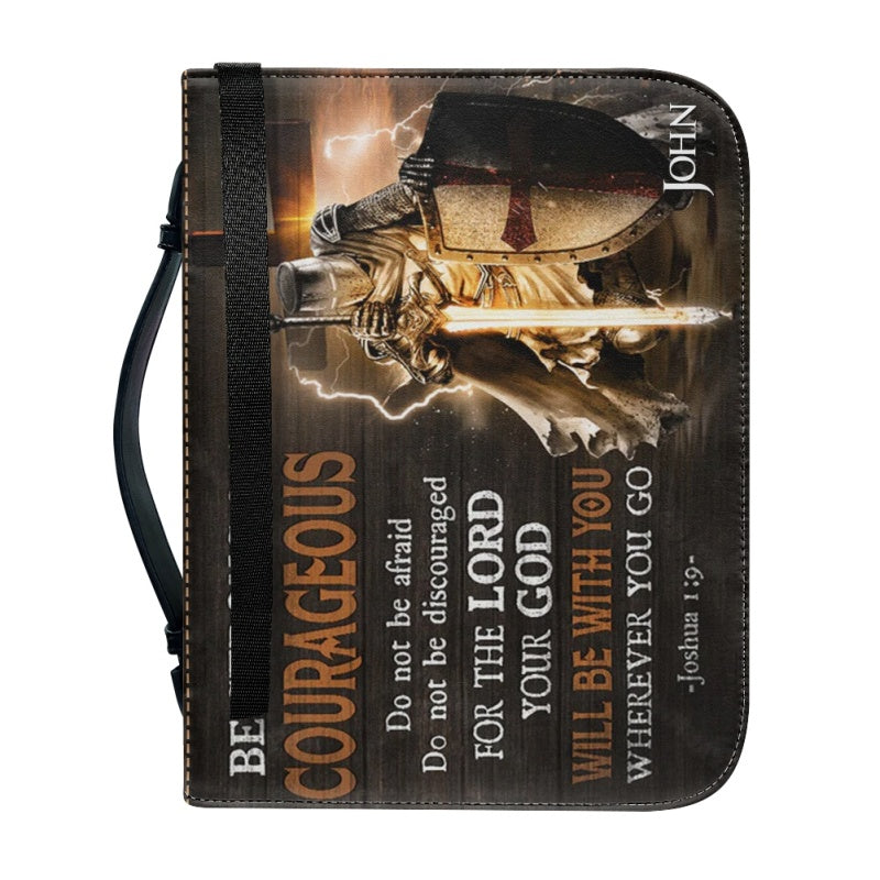 Christianartbag Bible Cover, Be Strong and Courageous Bible Cover, Personalized Bible Cover, Warrior Bible Cover, Christian Gifts, CAB08210224.