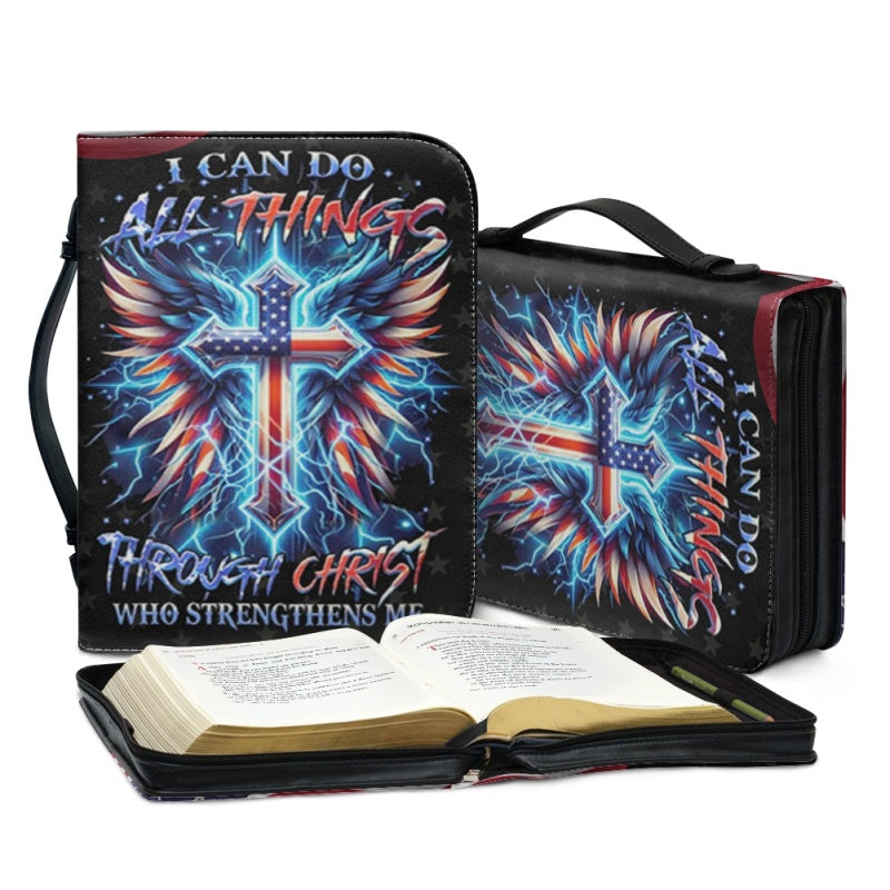 Christianartbag Bible Cover, I Believe There Are Angels Among Us Bible Cover, Personalized Bible Cover, Cross Bible Cover, Christian Gifts, CAB01090124. - Christian Art Bag