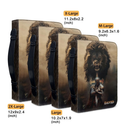 Christianartbag Bible Cover, Armor Of God Ephesians 6:10 Bible Cover, Personalized Bible Cover, Lion Bible Cover, Christian Gifts, CAB01181223. - Christian Art Bag