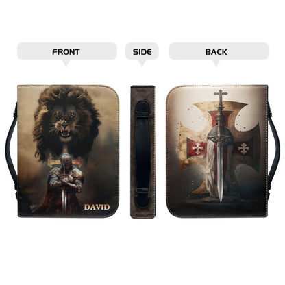 Christianartbag Bible Cover, Armor Of God Ephesians 6:10 Bible Cover, Personalized Bible Cover, Lion Bible Cover, Christian Gifts, CAB01181223. - Christian Art Bag