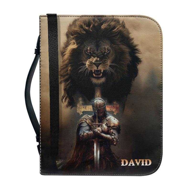 Christianartbag Bible Cover, Armor Of God Ephesians 6:10 Bible Cover, Personalized Bible Cover, Lion Bible Cover, Christian Gifts, CAB01181223. - Christian Art Bag