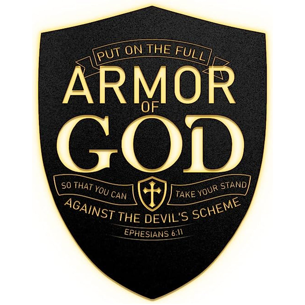 Christianartbag Metal Signs, Armor Of God - Ephesians 6:11, Christian Wall Art With Religious Scripture, Appreciation Gifts For Family - Christian Art Bag