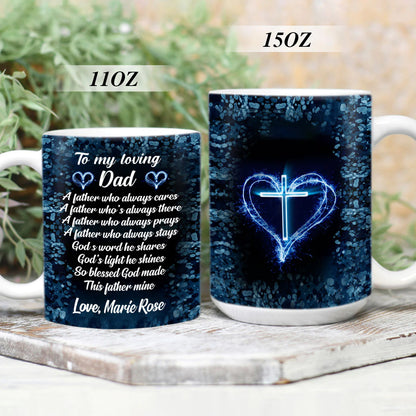 Christianartbag Drinkware, To My Loving Dad, Personalized Mug, Tumbler, Personalized Gift. - Christian Art Bag