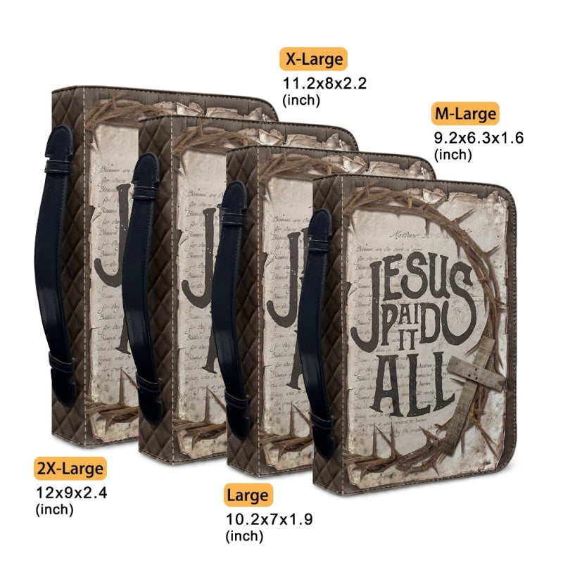 Christianartbag Bible Cover, Redeeming Grace Bible Cover with Crown of Thorns Design - Name Customization Available, CAB01270224.