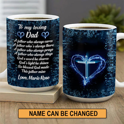 Christianartbag Drinkware, To My Loving Dad, Personalized Mug, Tumbler, Personalized Gift. - Christian Art Bag