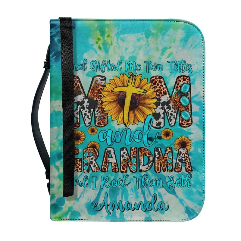 CHRISTIANARTBAG Bible Covers - Mom and Grandma Rock Them Both - Personalized Bible Cover - CABBBCV01030424