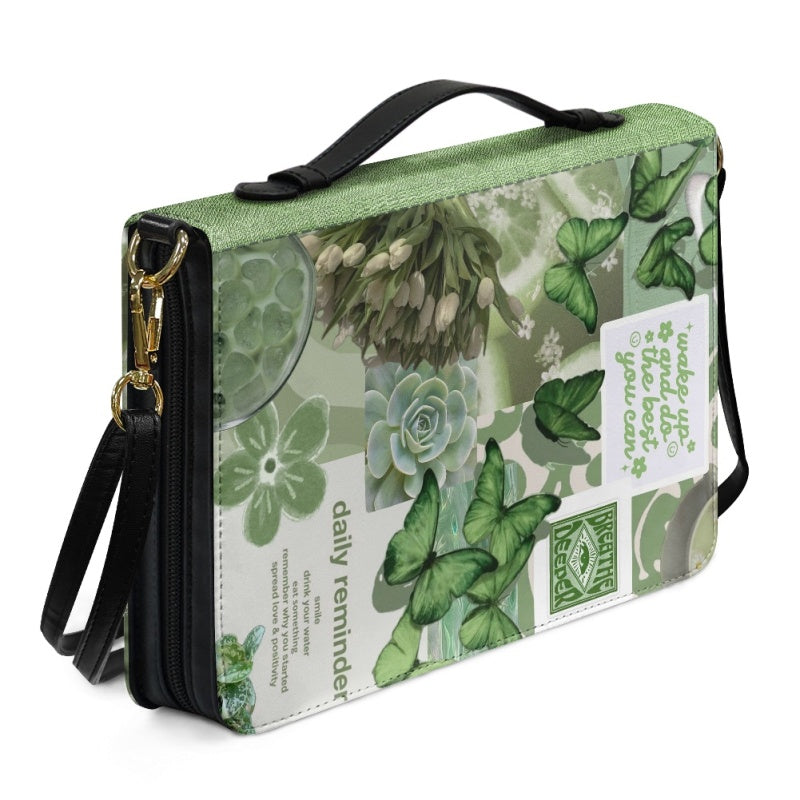 CHRISTIANARTBAG Bible Covers - Butterfly Green Bible Cover - CABBBCV06080624