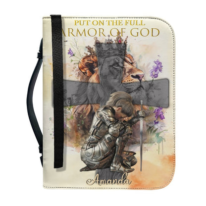 CHRISTIANARTBAG Custom Armor of God Bible Cover - Personalized Faith Accessory - Personalized Bible Cover - Bible Cover For Women, CABBBCV01030624.