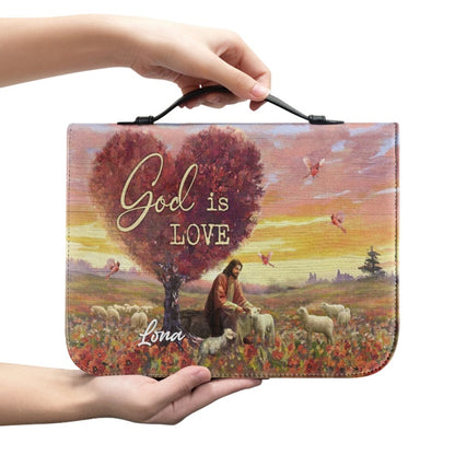 Christianartbag Bible Cover, God Is Love Bible Cover, Personalized Bible Cover, Jesus Bible Cover, Christian Gifts, CAB10210224.