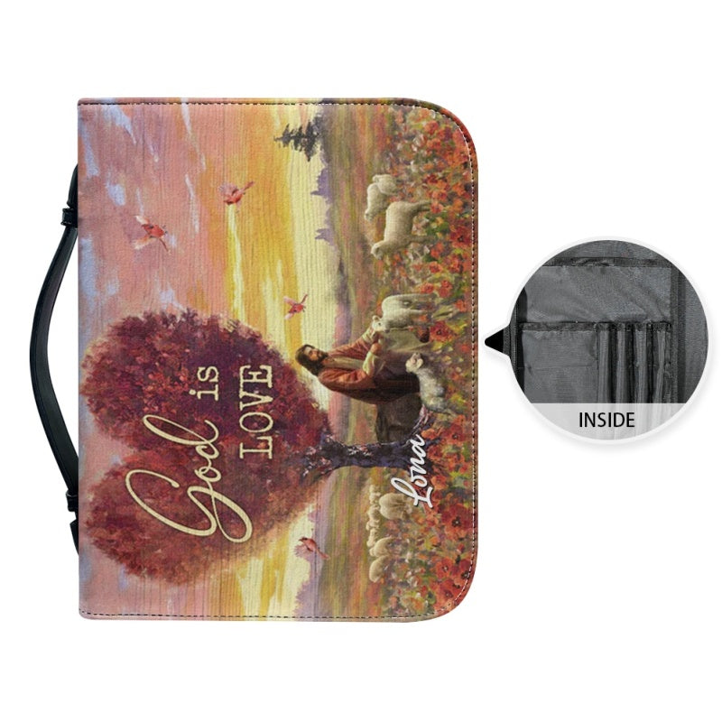 Christianartbag Bible Cover, God Is Love Bible Cover, Personalized Bible Cover, Jesus Bible Cover, Christian Gifts, CAB10210224.