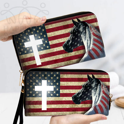 Christianart Handbag, Personalized Hand Bag, American Flag 4th of July, Personalized Gifts, Gifts for Women. - Christian Art Bag