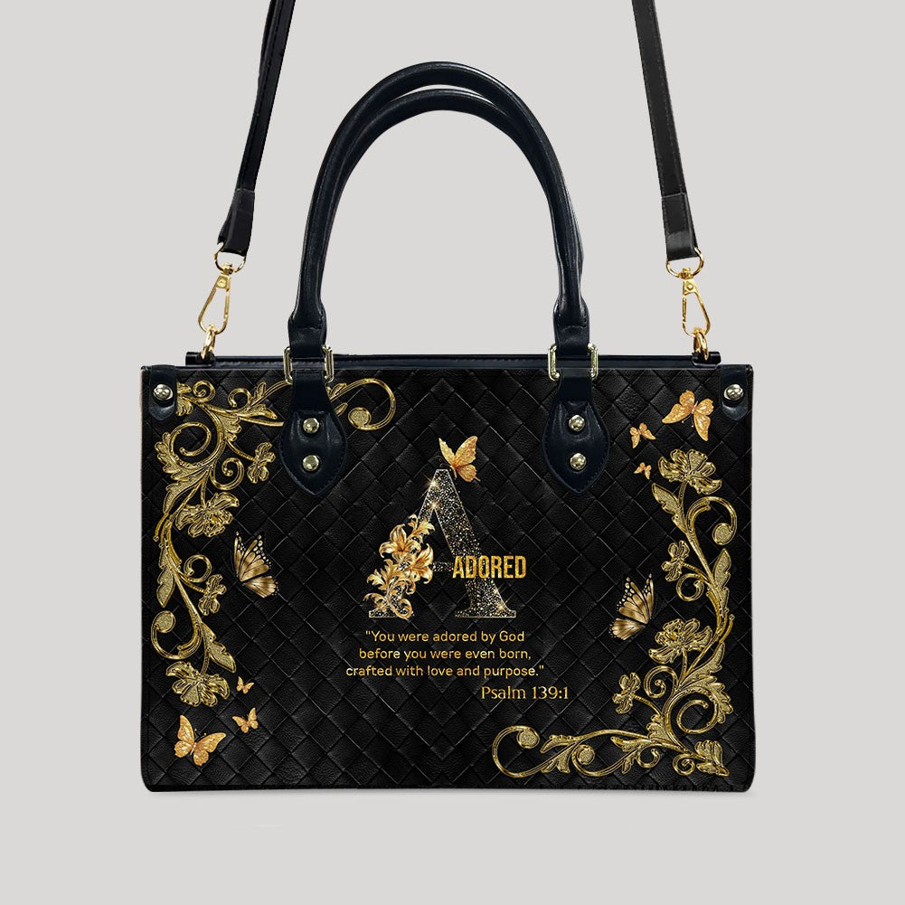 CHRISTIANARTBAG Handbags - Personalized Christian Handbag with Bible Verse – A to Z Alphabet Design – Your Letter, Your Verse, Your Faith – Inspirational Gift for Moms - CABLTB01062425