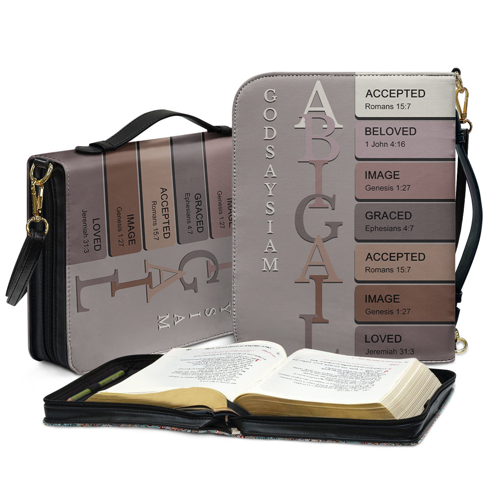 CHRISTIANARTBAG Bible Cover - Uncover the sacred meaning of your name - Personalized Bible Cover, CABBBCV01151024 Version 2.